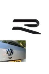 Siyah R Bagaj Logosu - Golf 8