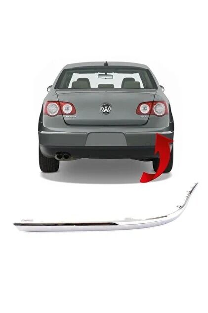 Arka Tampon Çıtası Sağ Nikelajli - Volkswagen - Passat